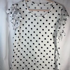 New York & Company shirt with Polk a dots